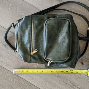 Urban Expressions olive green backpack purse